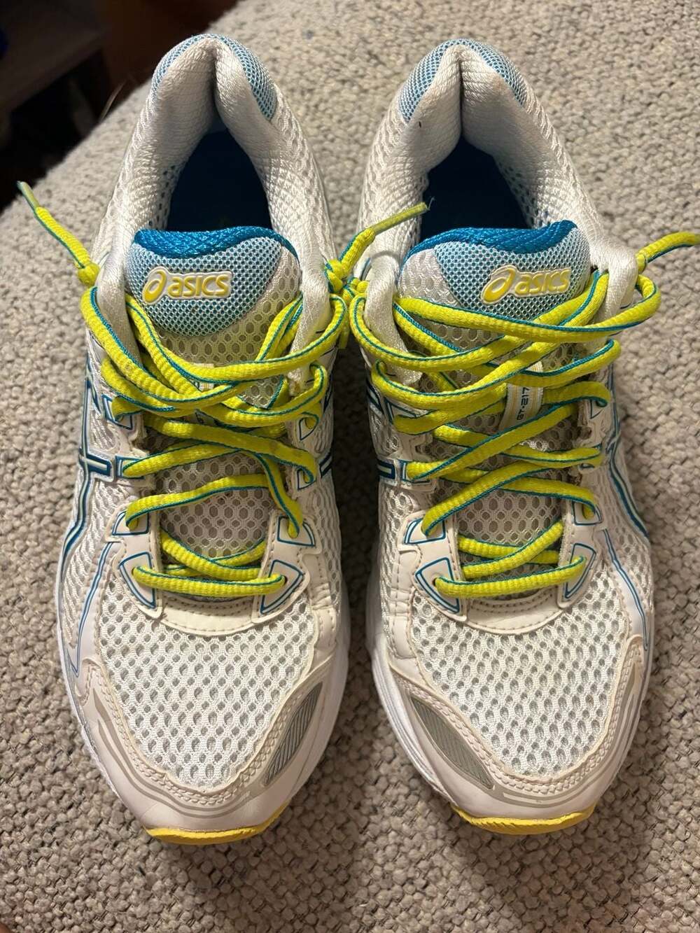 Asics Gel GT-2170 Running Shoes Women's Size 75 lime green/blue